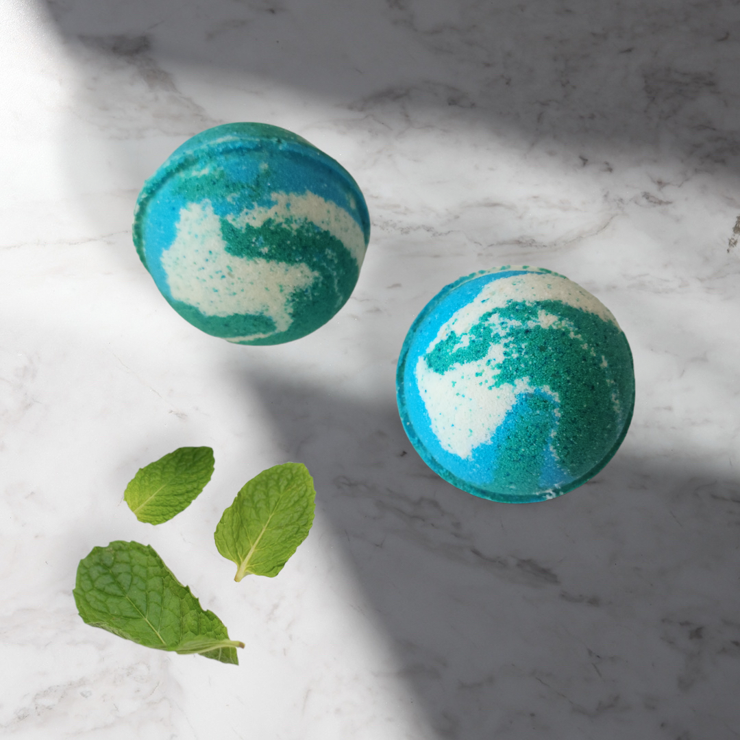 Spearmint & Peppermint Magnesium Bath Bomb