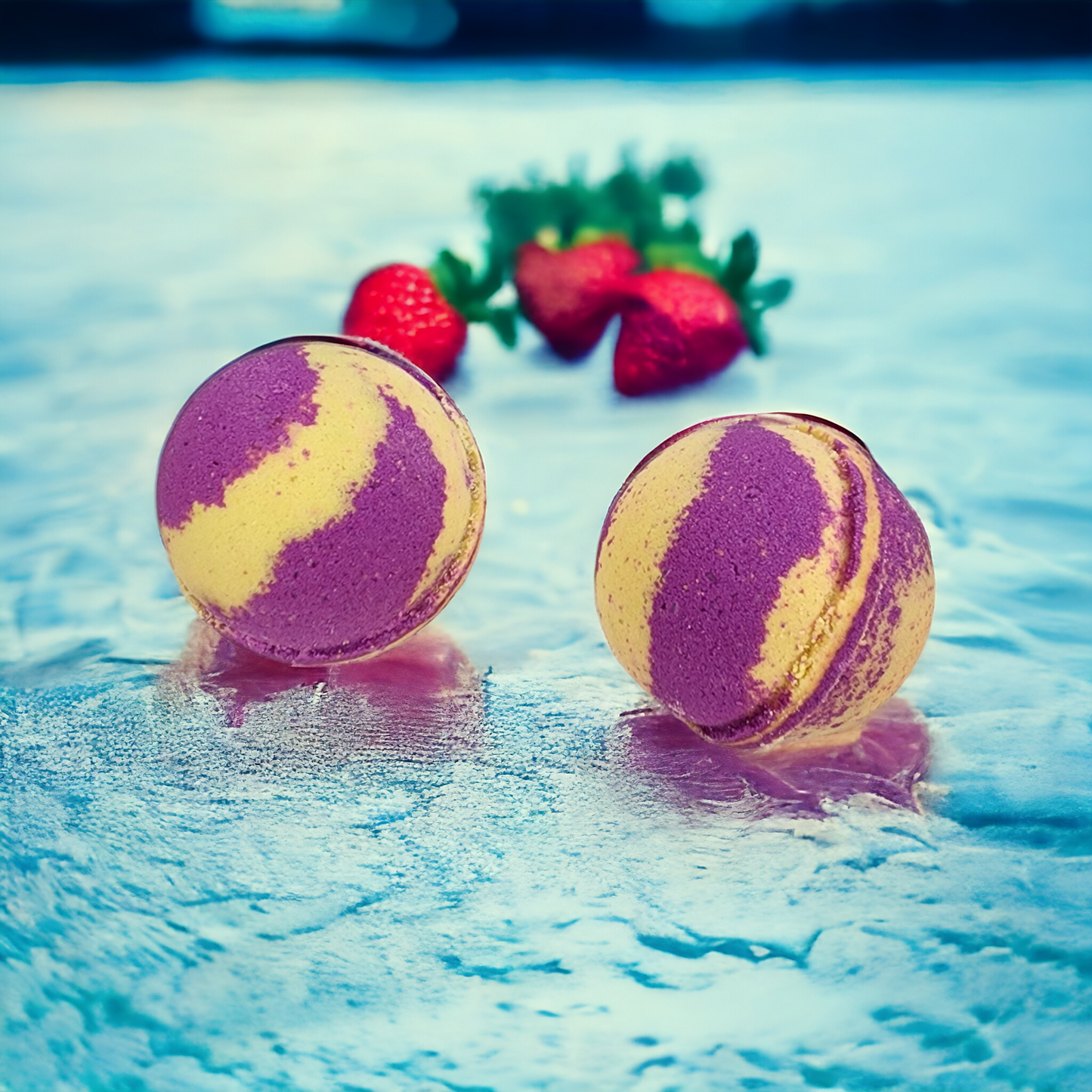 Strawberry & Pineapple Magnesium Bath Bomb