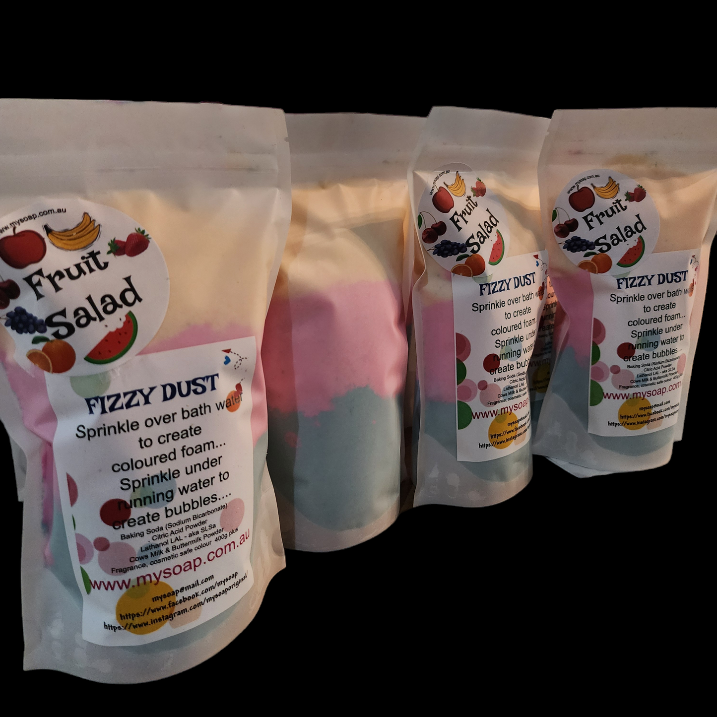 Fizzy Dust Bubble Bath Fruit Salad