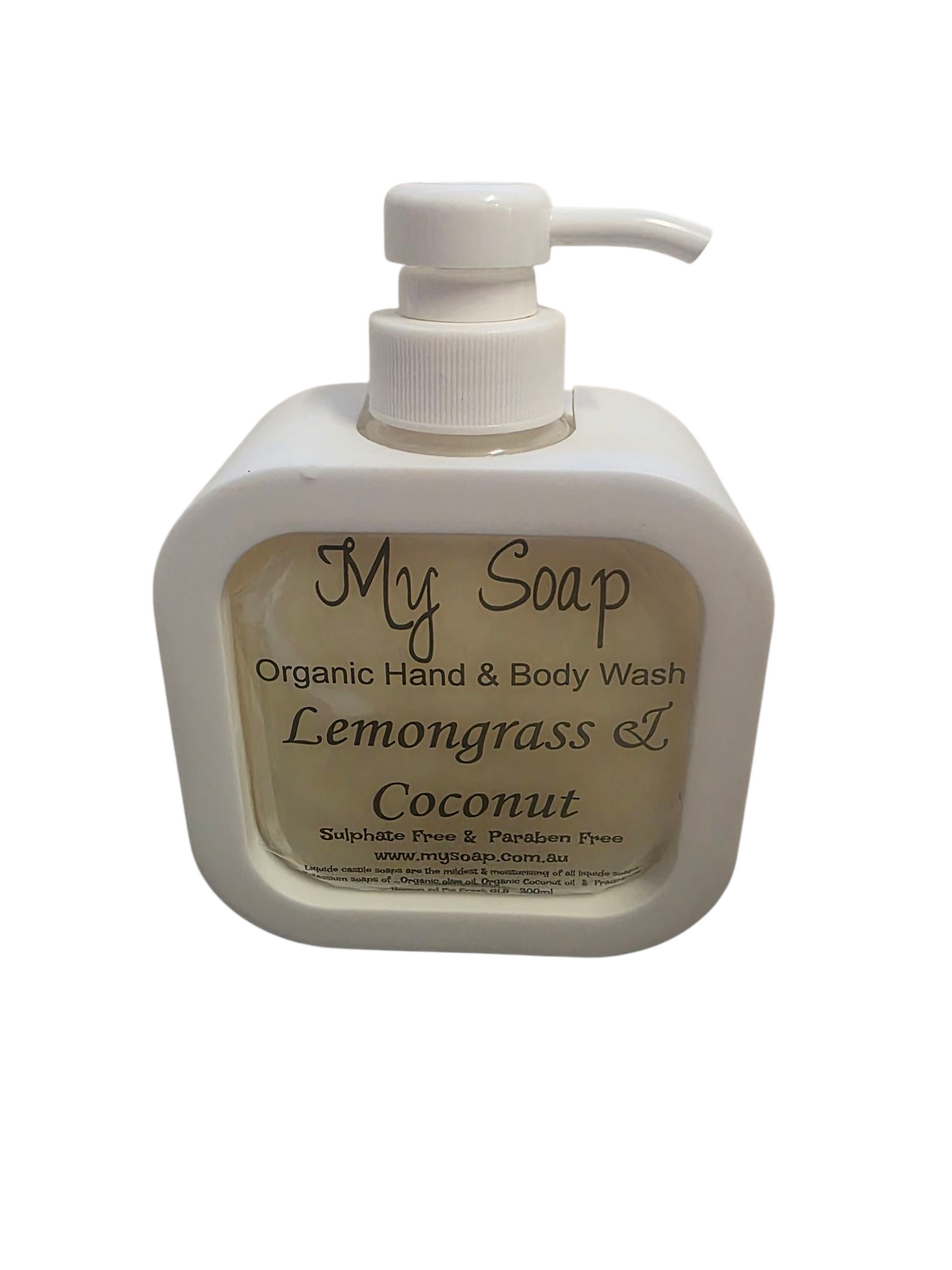 Lemongrass & Coconut Organic Hand & Body Wash 300ml