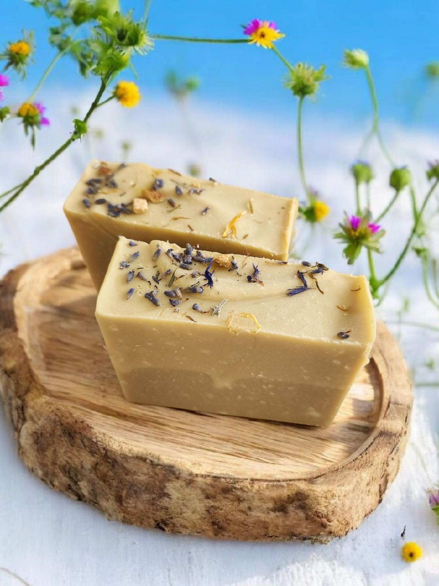 Tangerine Mandarin Lemon Cedarwood Bergamot Lavender Chamomile Organic Goats Milk