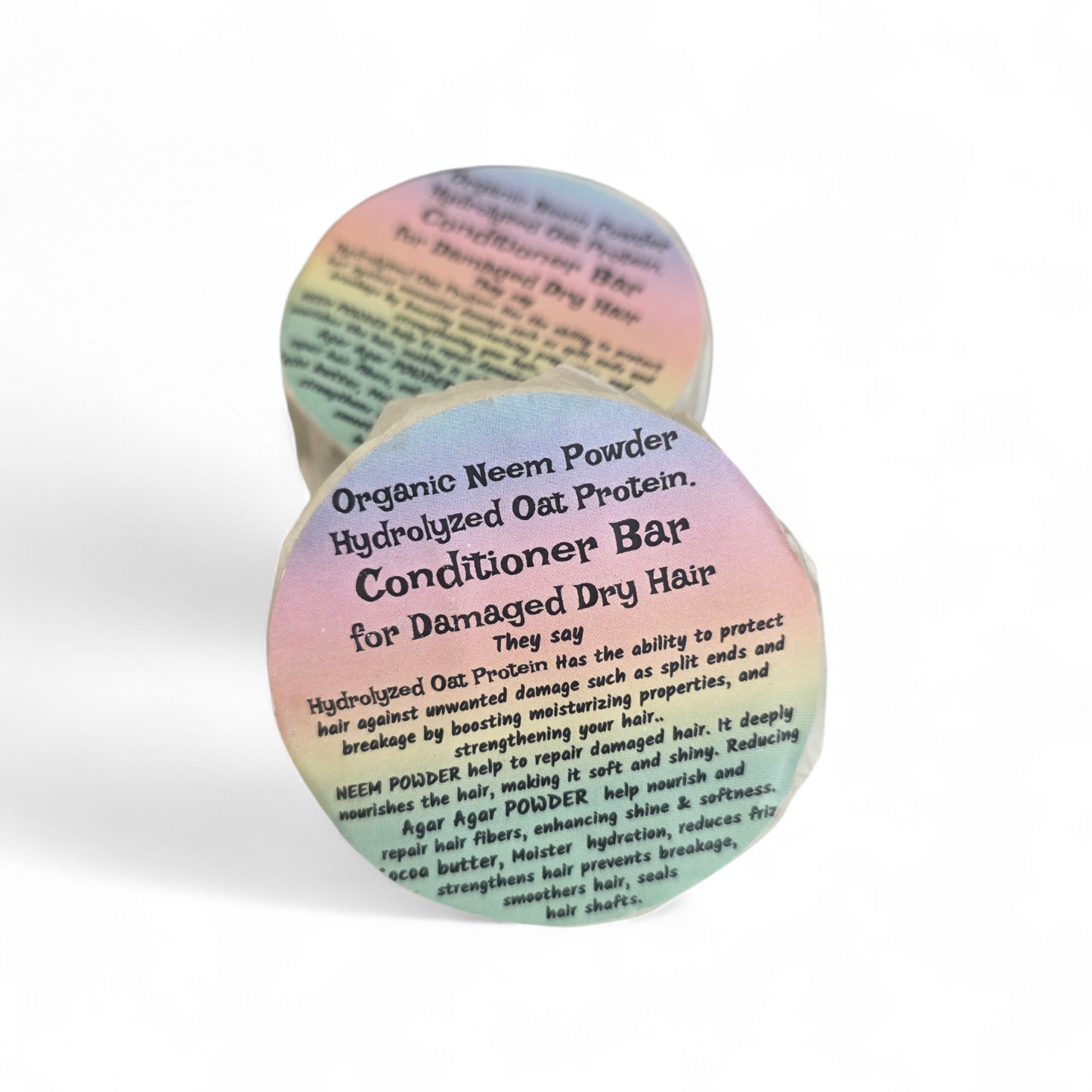 Hydrolysed Oat Protein & neem powder Conditioning Bar for Dry & Damaged Hair - Apple