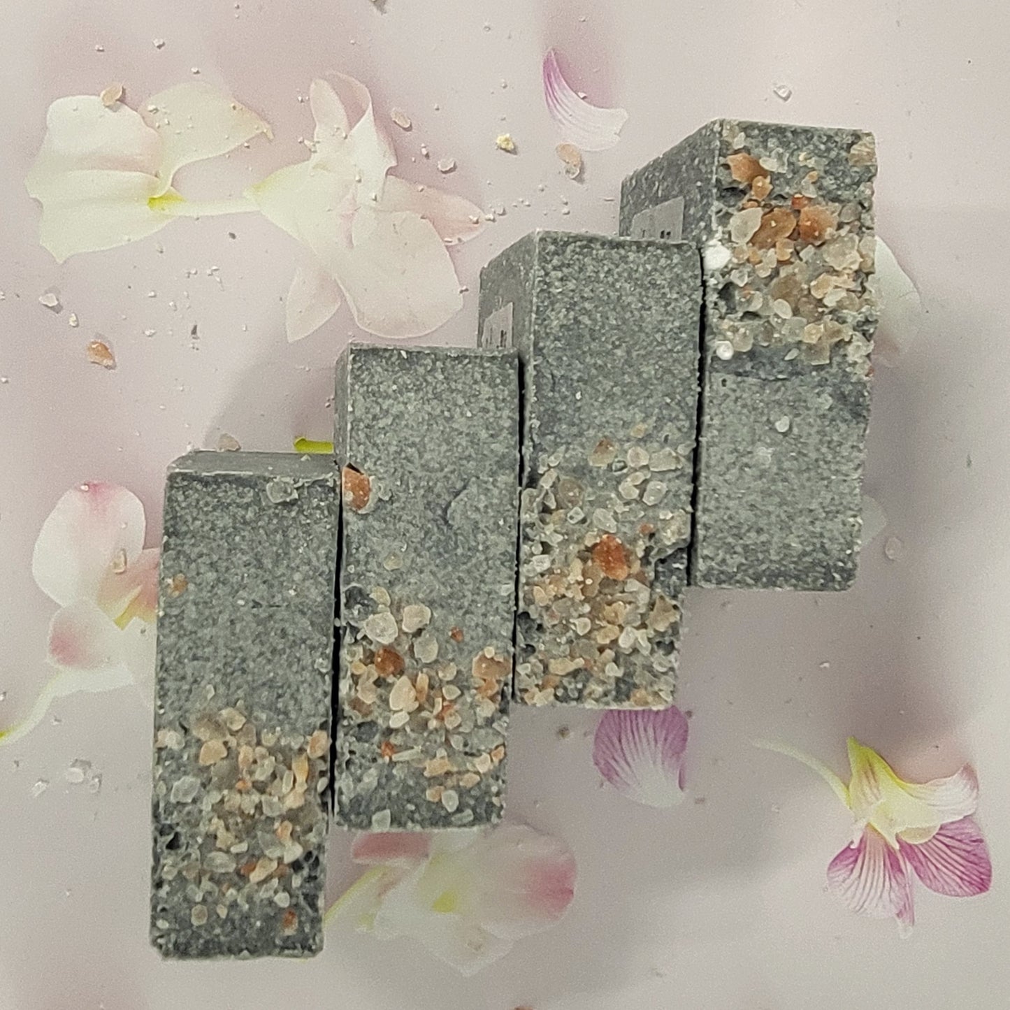 Pink Himalayan Salt Soap - Eucalyptus, Tea Tree, Neroli & Tahitian Limes with Organic Charcoal