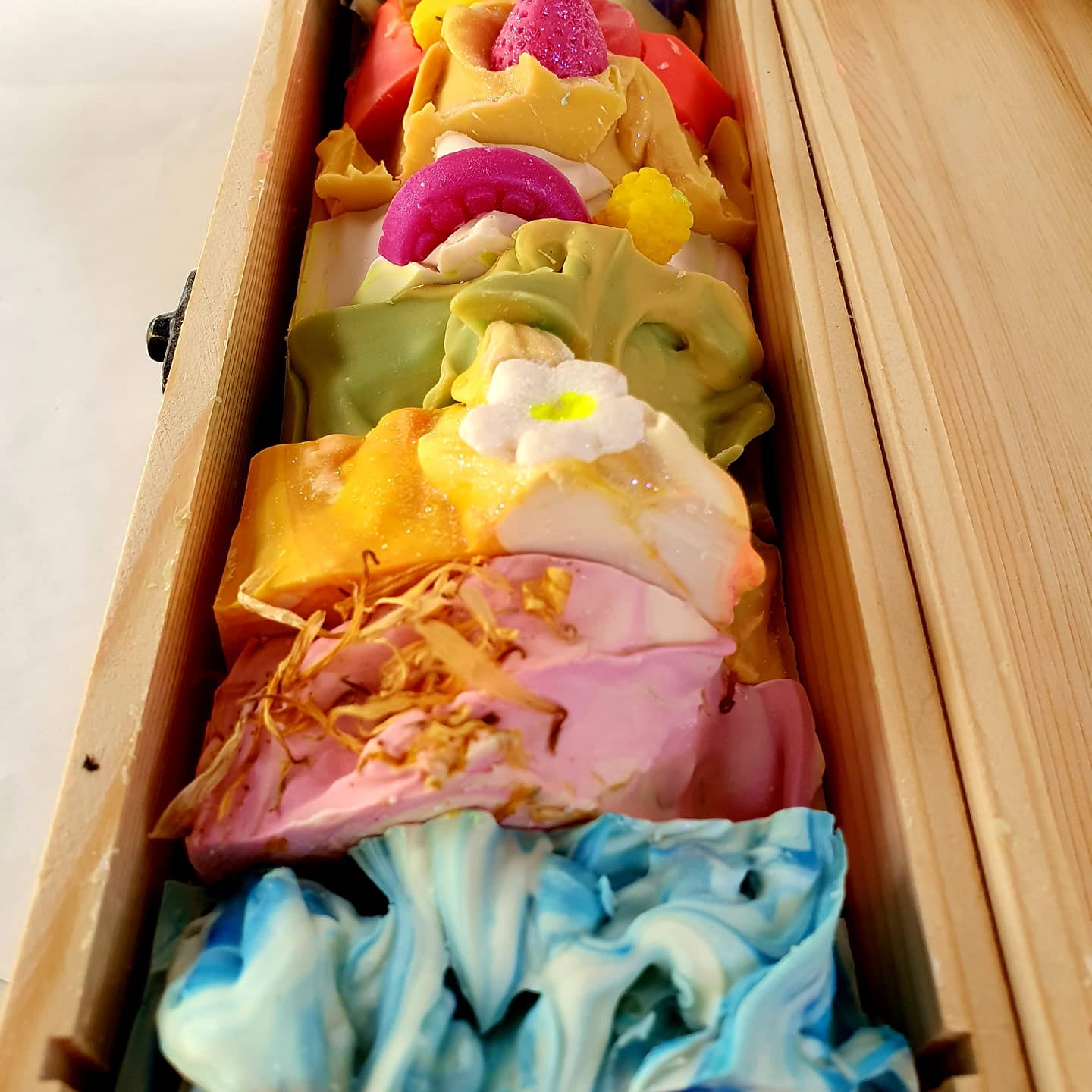 Ten Soaps plus Decorated Timber Gift Box