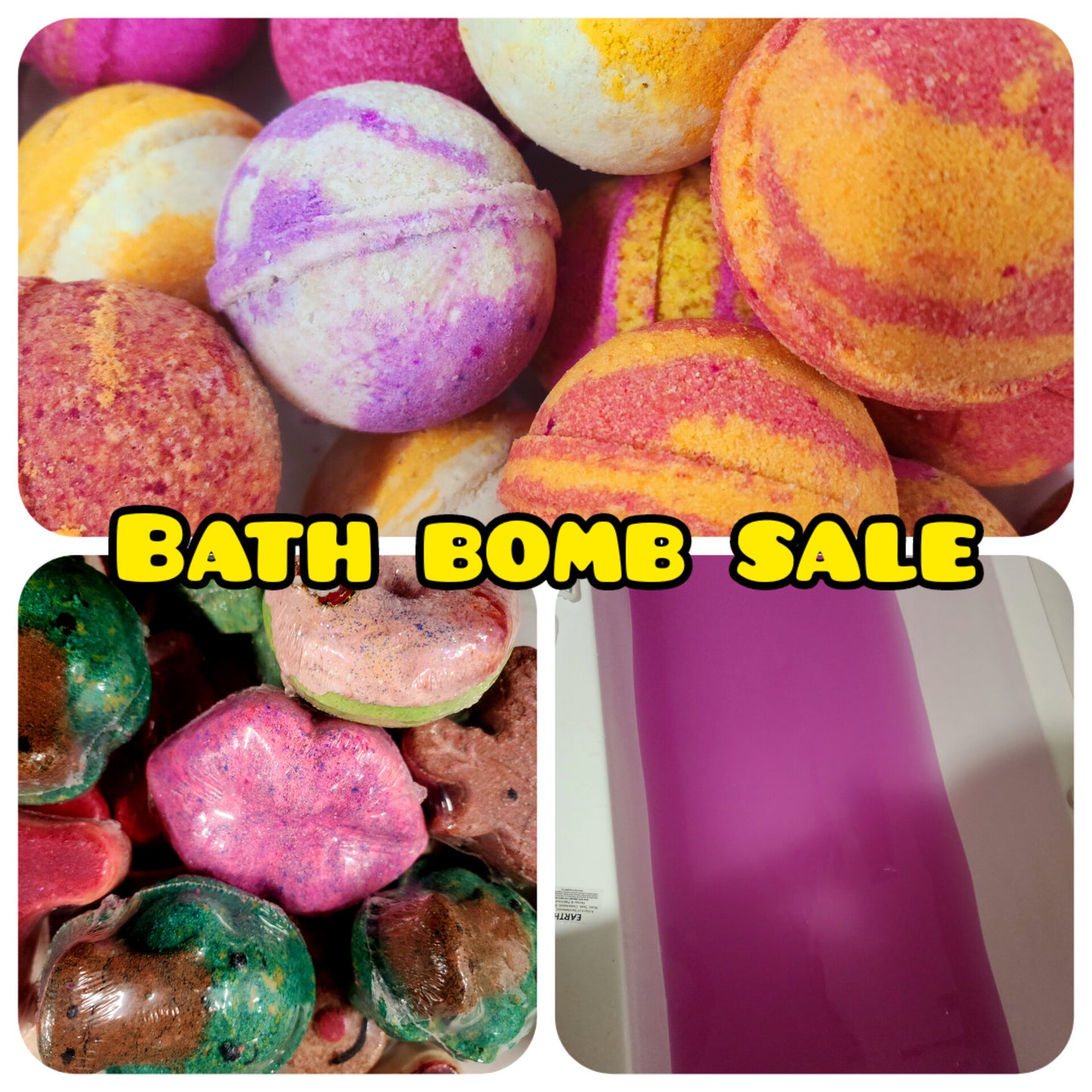 Large round Bath Bomb seconds