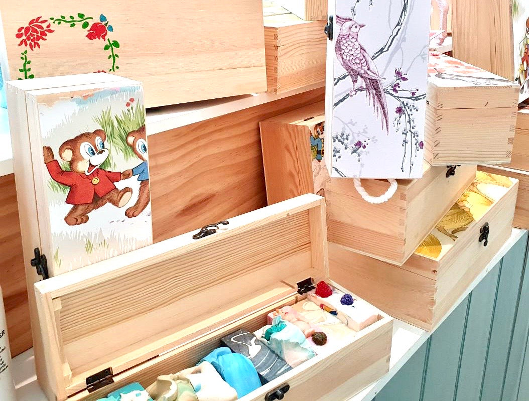 Ten Soaps plus Decorated Timber Gift Box