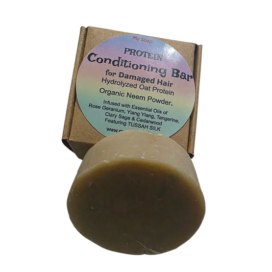 Hydrolysed Oat Protein & neem powder Conditioning Bar for Dry & Damaged Hair