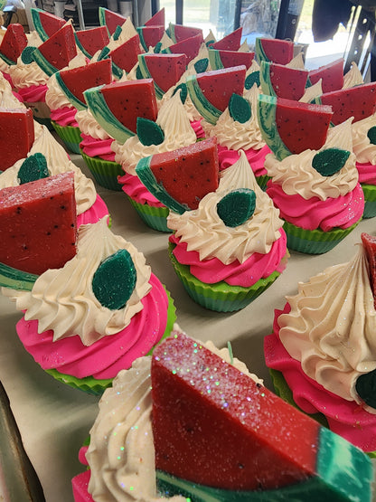 Watermelon & Mint Cupcake