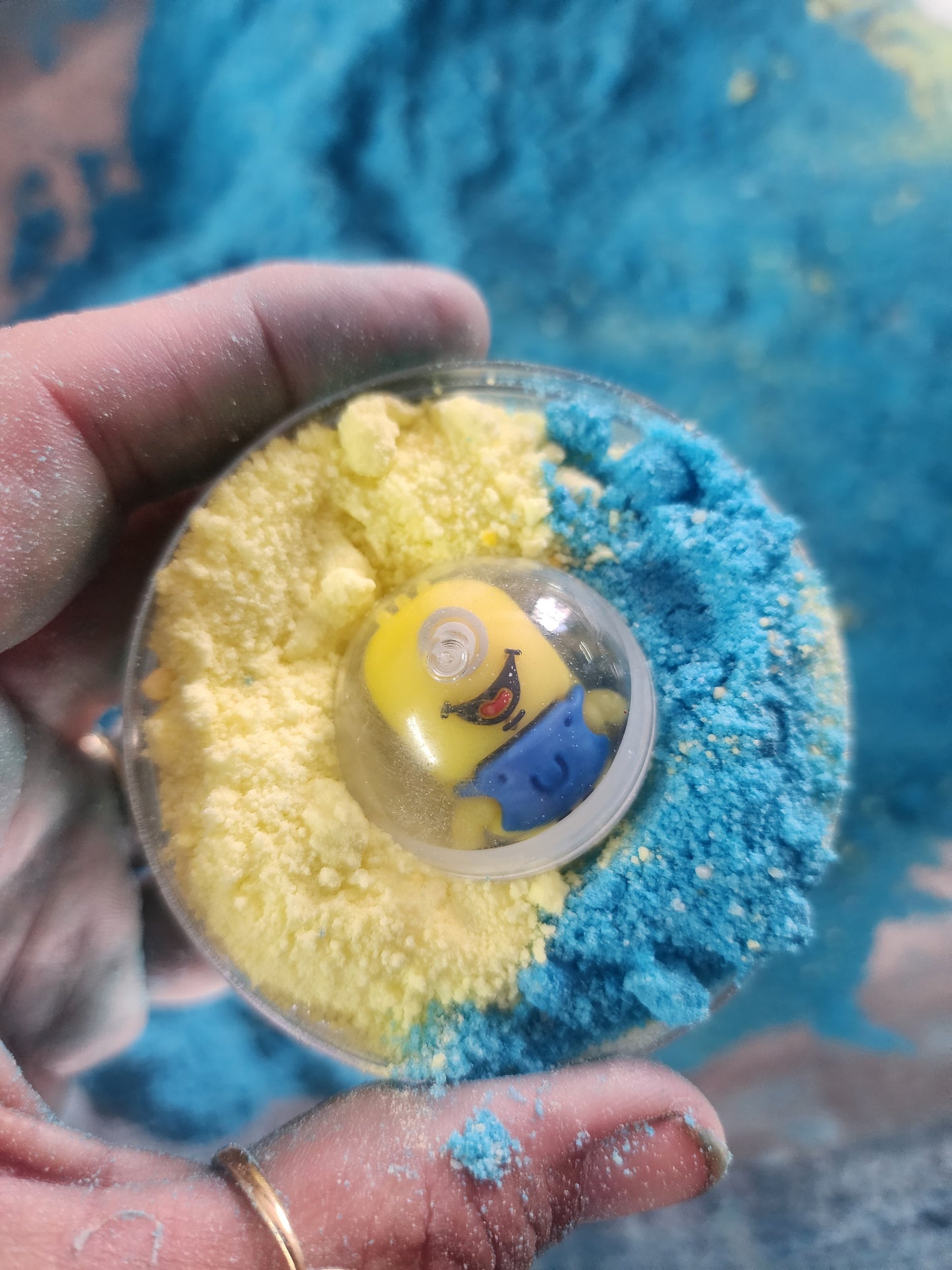 Globe with a surprise toy inside