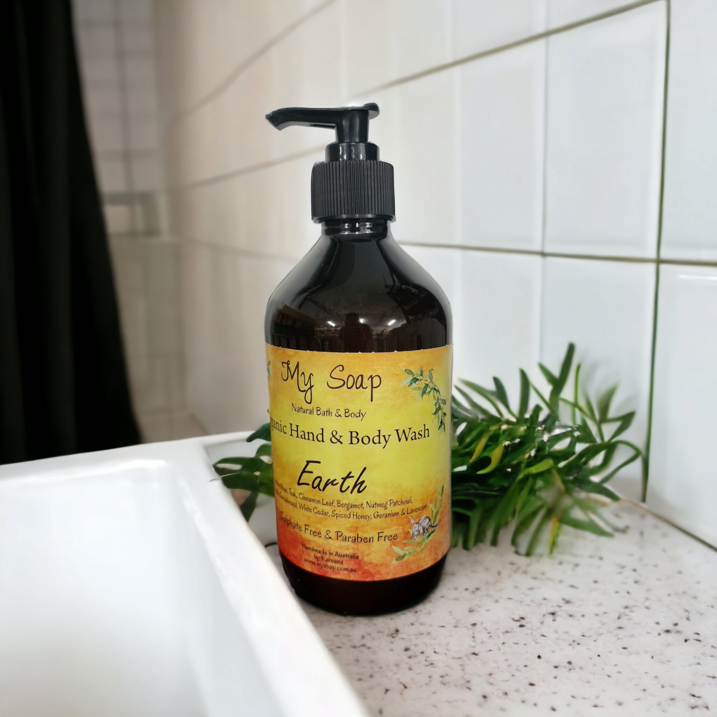 Earth Organic Hand & Body Wash 500ml