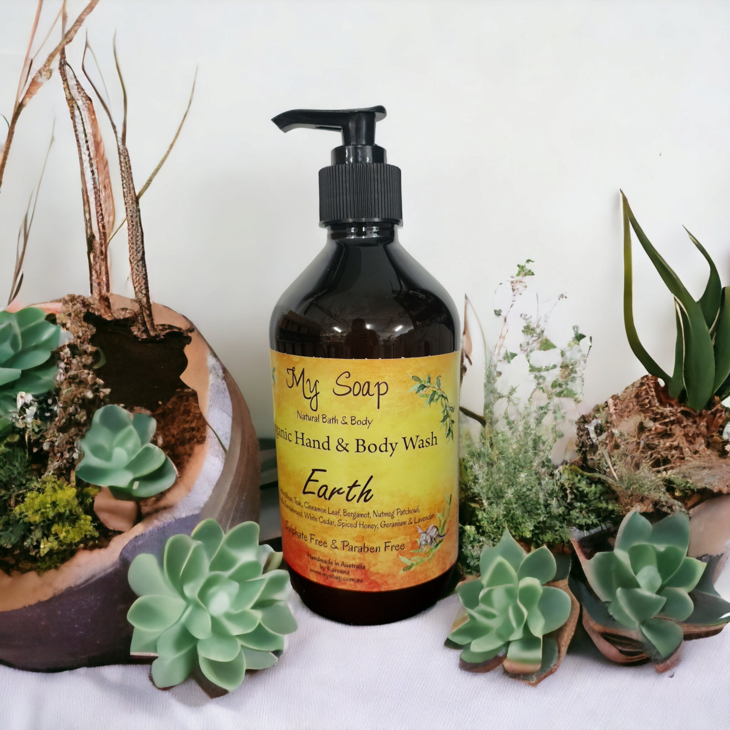 Earth Organic Hand & Body Wash 500ml