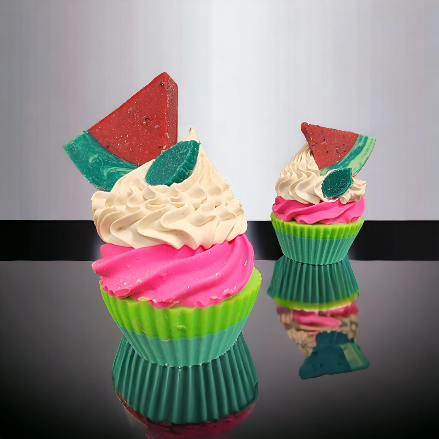 Watermelon & Mint Cupcake