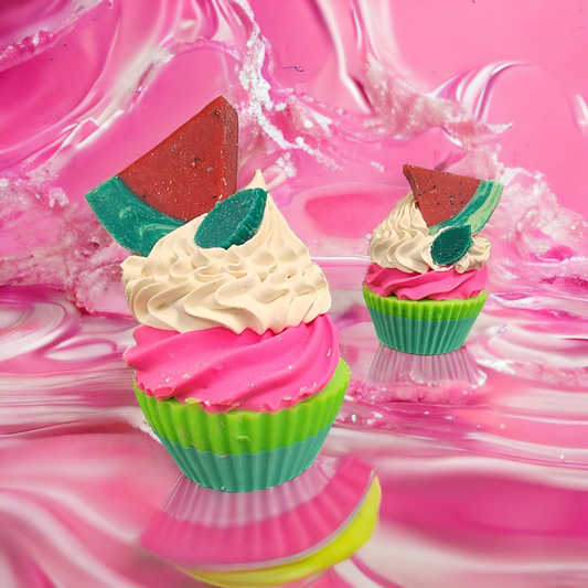 Watermelon & Mint Cupcake