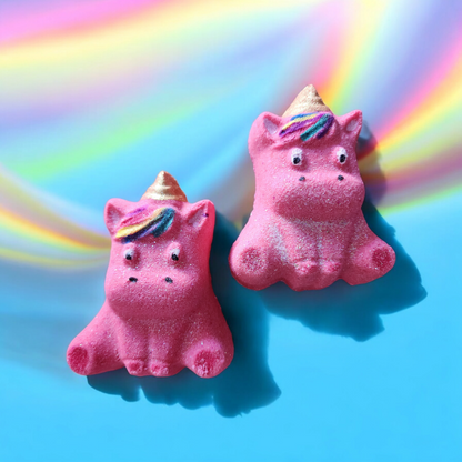 Unicorn milk foaming bath bomb