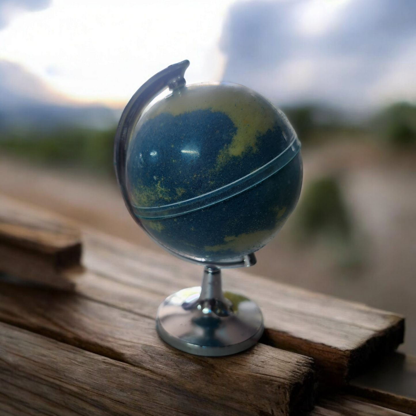 Globe with a surprise toy inside