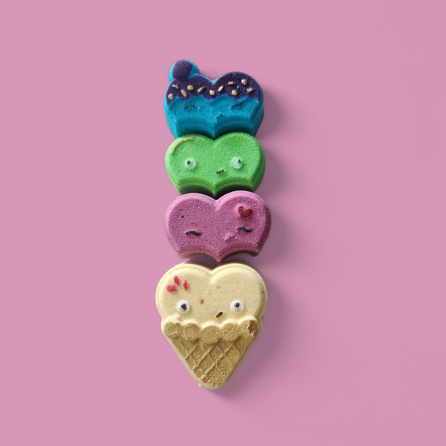Kids Ice Cream Butter Milk Bath Bomb 4 piece