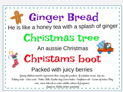 Santa sack  butter milk Bath Bomb