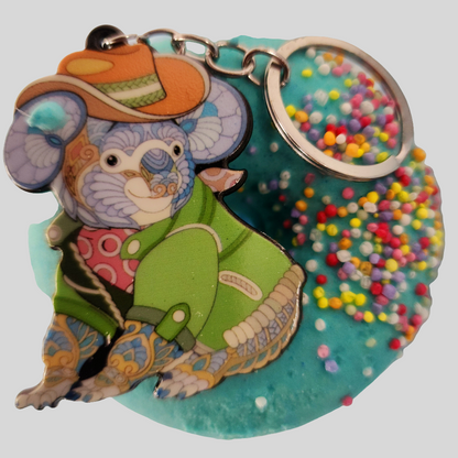 Koala Donut Milk Bath Bomb key ring