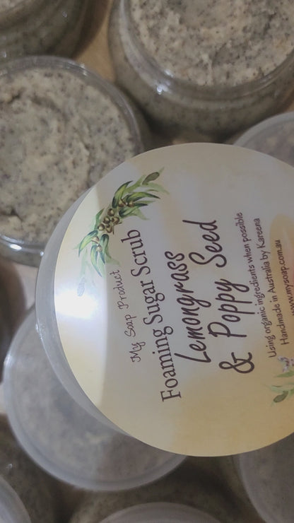 Lemongrass & Poppy Seeds Foaming Sugar Scrub