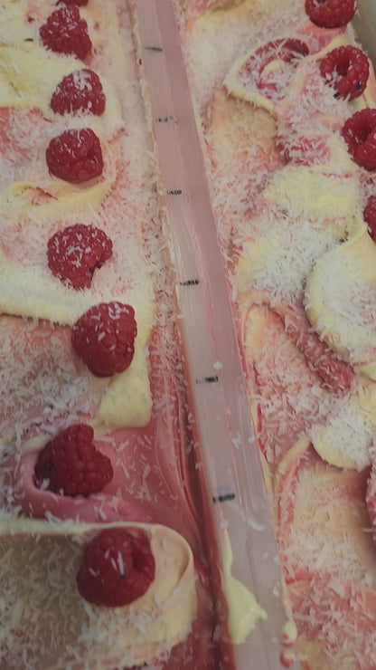Raspberry & Coconut cream