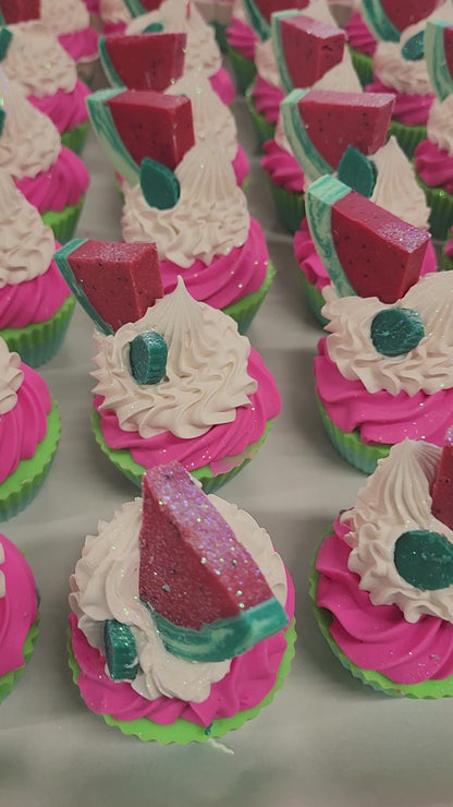 Watermelon & Mint Cupcake