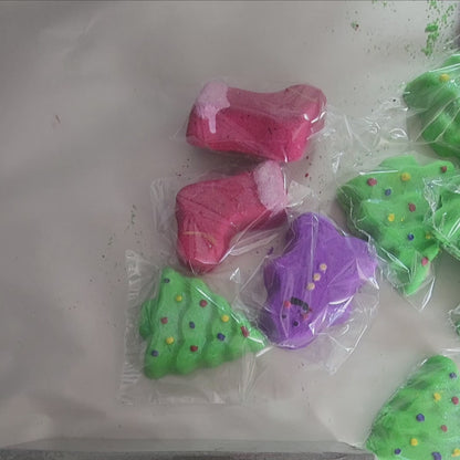 Santa sack  butter milk Bath Bomb