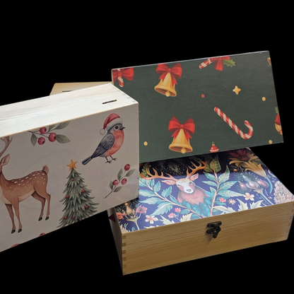 Timber Gift Box with Eight Soaps, Epsom Salts & Body Butter plus a Cupcake Soap