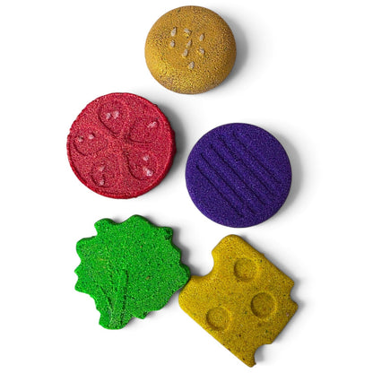 Hamburger Foaming Milk Bath Bomb