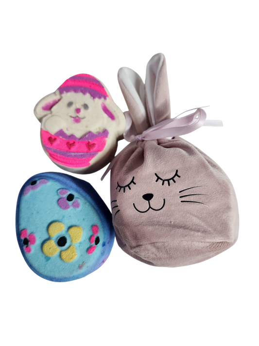 Easter Milk Bath Bomb pack Egg & Bunny