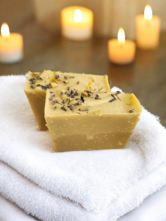 Tangerine Mandarin Lemon Cedarwood Bergamot Lavender Chamomile  Organic Goats Milk