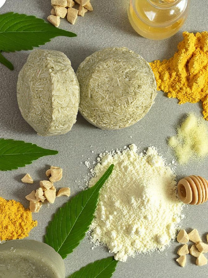 Manuka Honey, Hemp & Paw Paw Shampoo Bar for Extra Shine