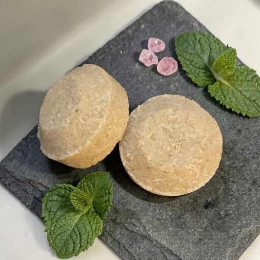 Peppermint & pink Himalayan salt Shampoo Bar for a deep clean Oily to Normal Hair