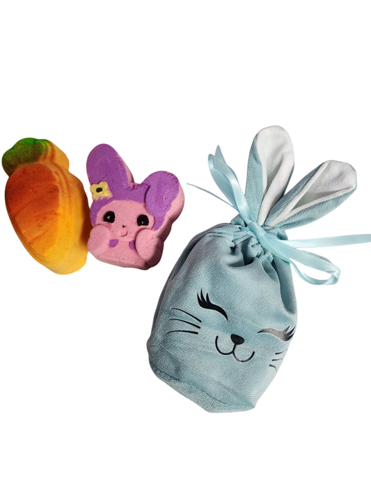 Easter Milk Bath Bomb pack Carrot & Bunny