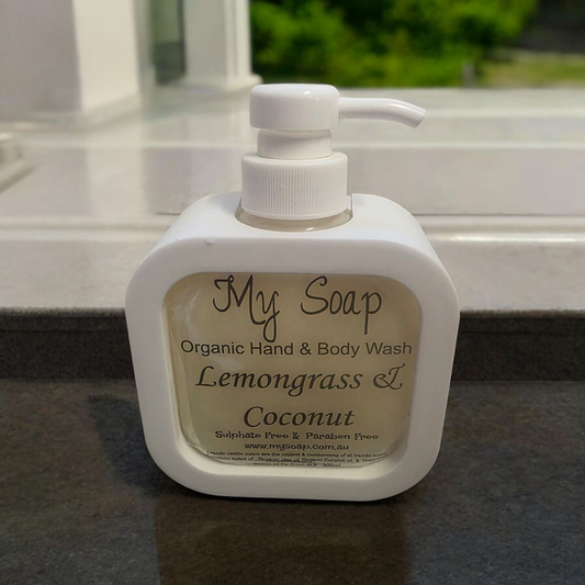 Lemongrass & Coconut Organic Hand & Body Wash 300ml