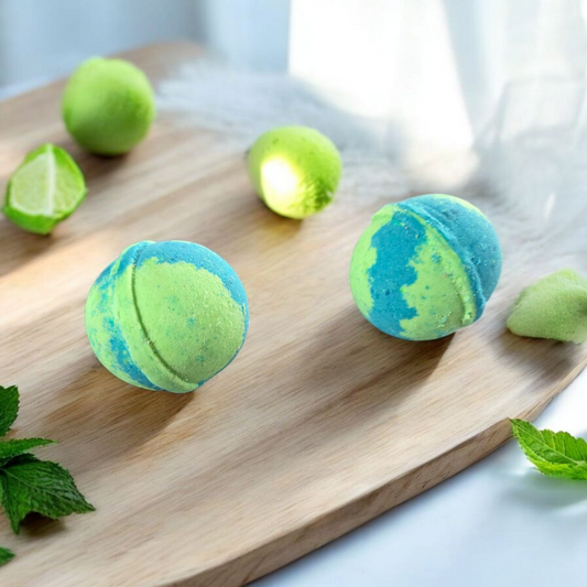 Sandalwood and Lime Magnesium Bath Bomb