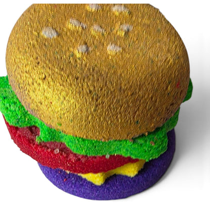 Hamburger Foaming Milk Bath Bomb