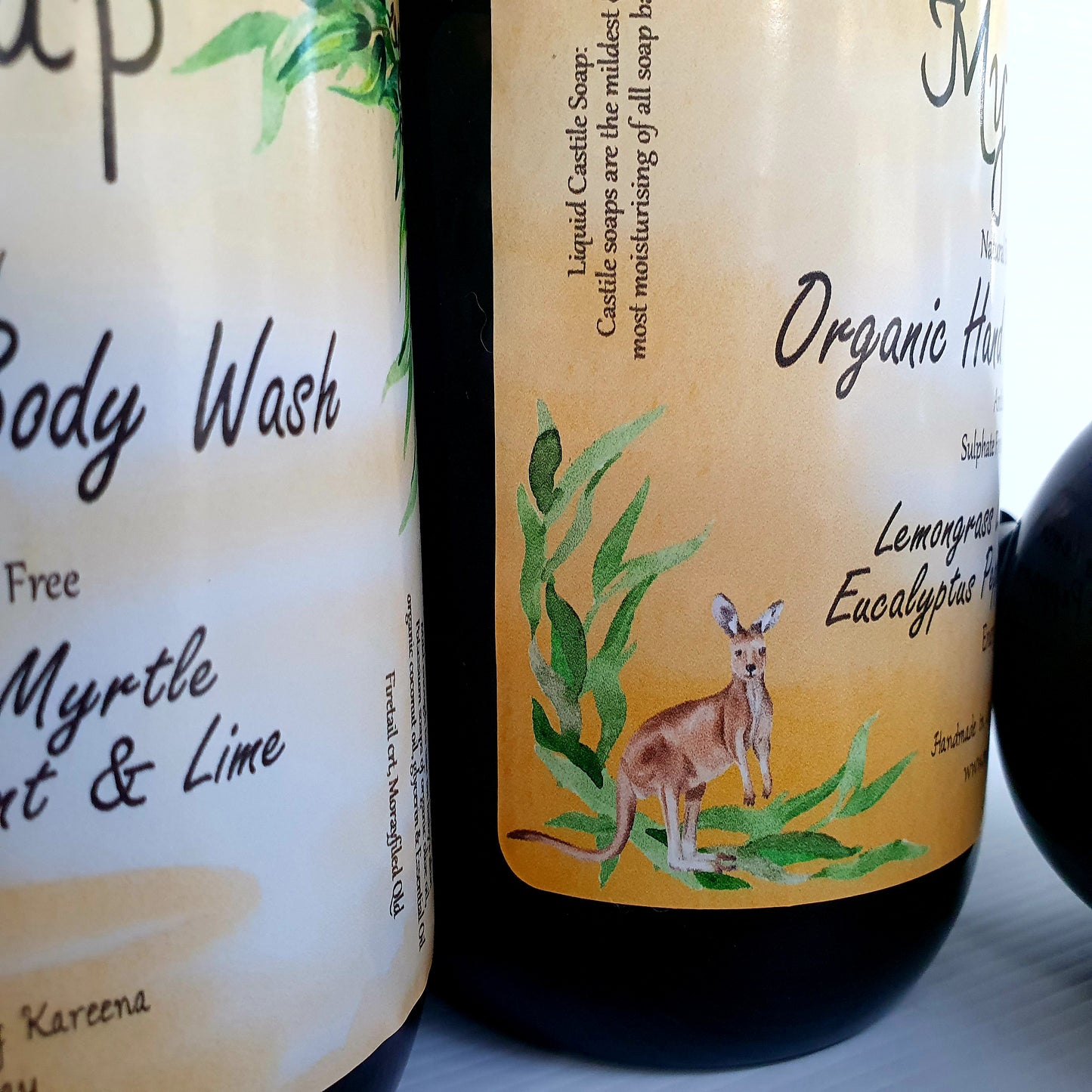 Lemongrass, Lemon Myrtle, Eucalyptus, Peppermint & Lime Organic Hand & Body Wash 500ml