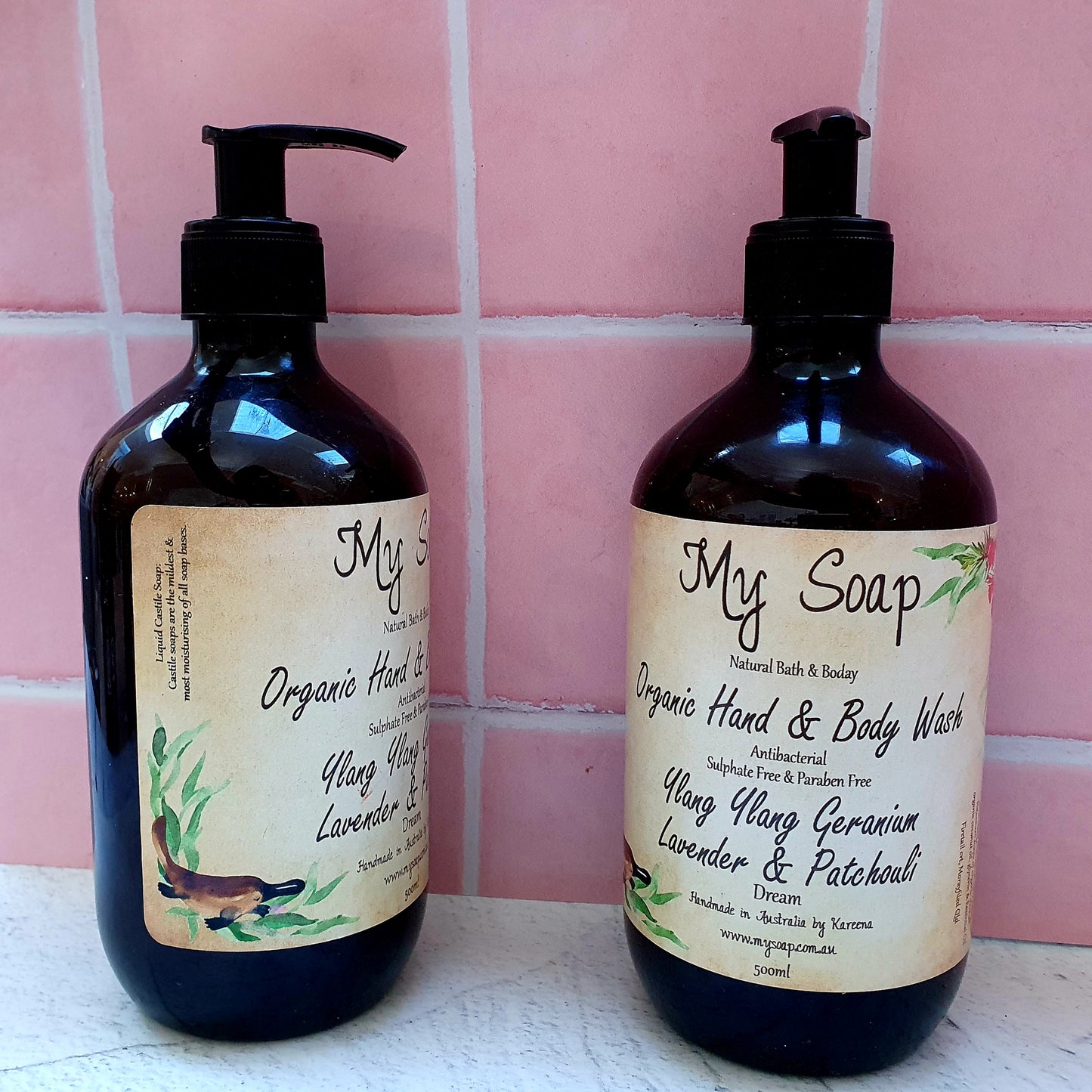 Ylang Ylang, Lavender, Patchouli, Geranium Hand & Body Wash 500ml