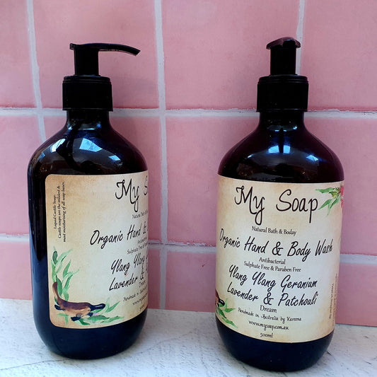 Ylang Ylang, Lavender, Patchouli, Geranium Hand & Body Wash 500ml