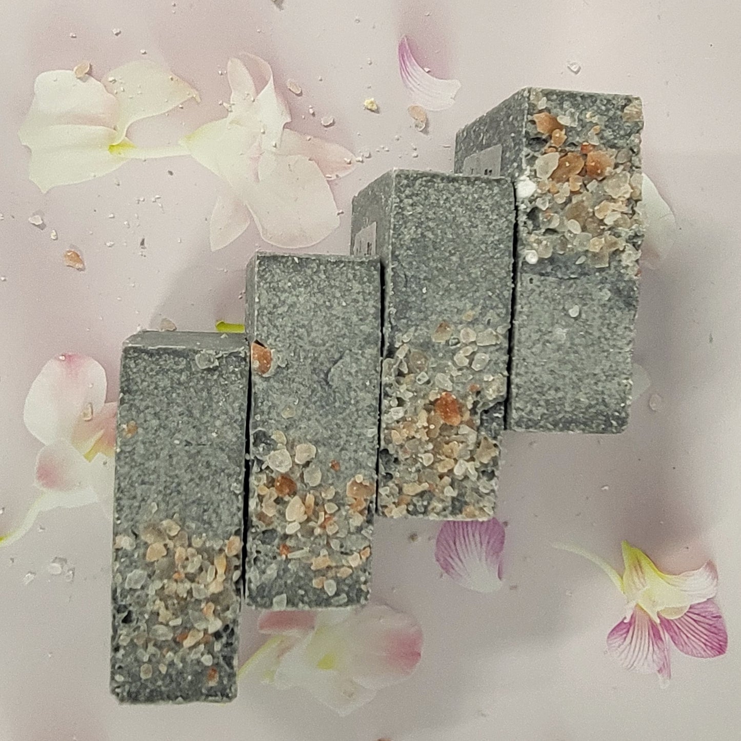 Pink Himalayan Salt Soap - Eucalyptus, Tea Tree, Neroli & Peppermint with Organic Charcoal