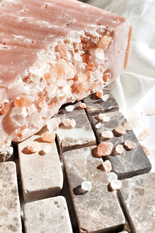 Pink Himalayan Salt Soap - Grapefruit, Rosemary & Bergamot with Pink Clay